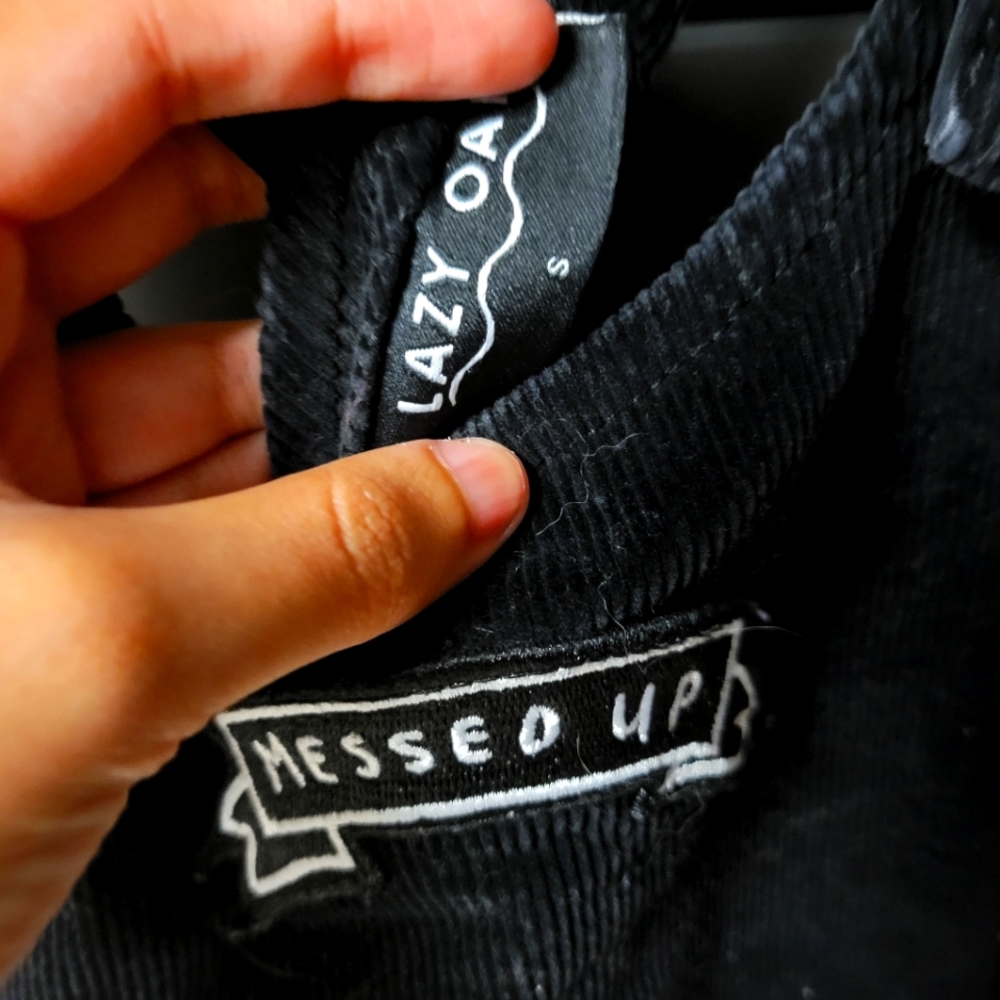 Lazy oaf messed up pinafore